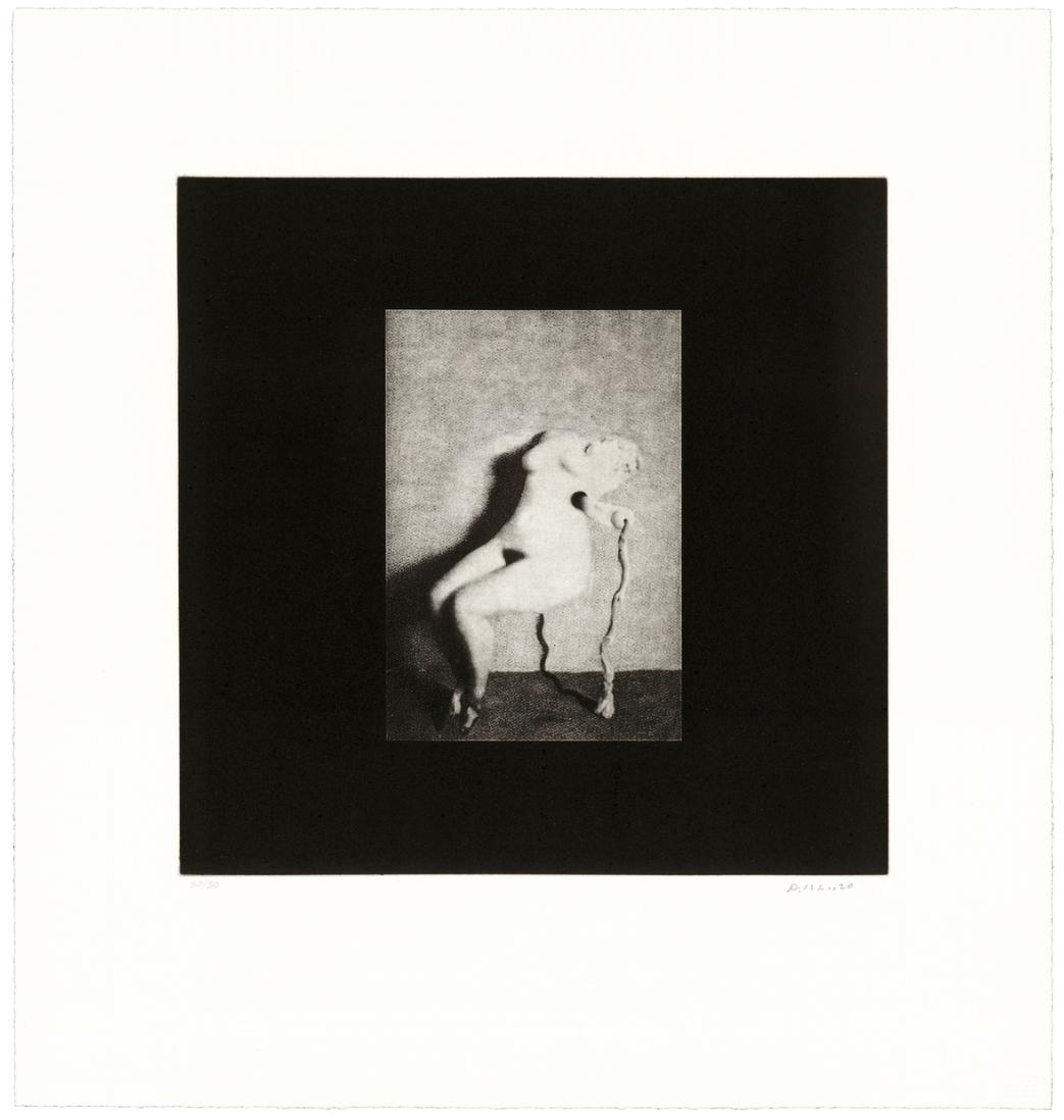 David Lynch. Fotoincisione di nudo distorto n. 3, 2021. Collezione SOLO, Madrid © David Lynch; Foto: © Tandem Press
