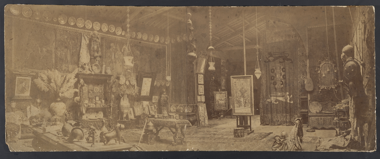 Paternità sconosciuta. Studio di Mariano Fortuny a Roma, intorno al 1871. Museo Nacional del Prado