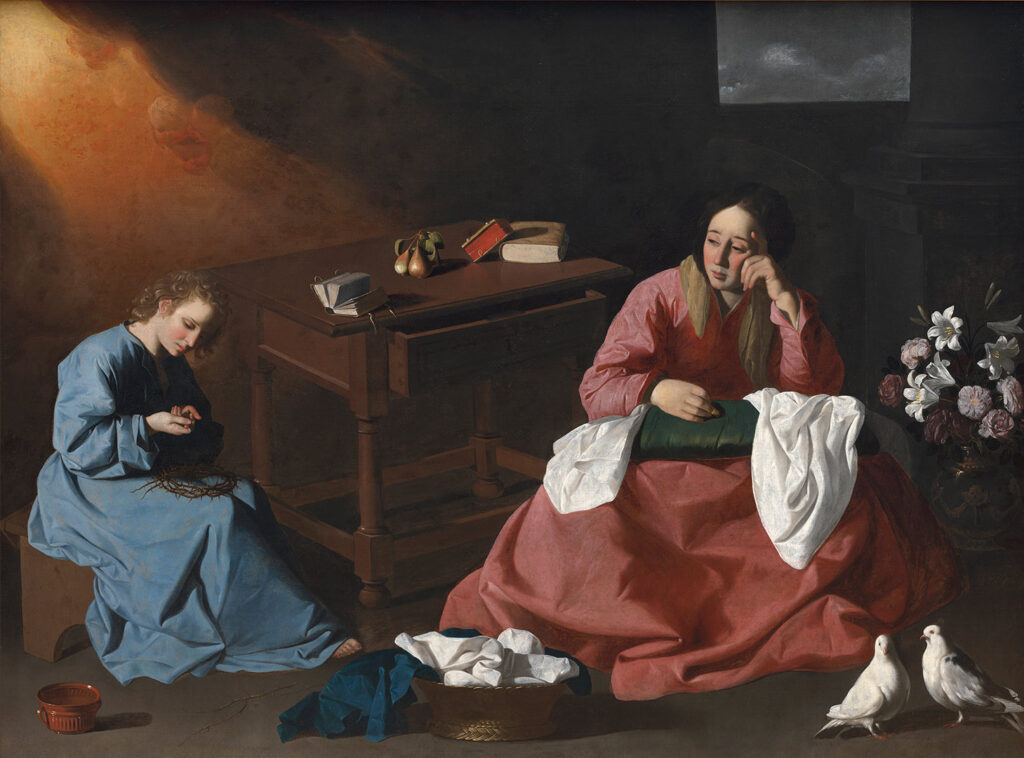 Zurbaran. Cristo e la Vergine a Nazaret, 1640 circa. Cleveland Museum of Art