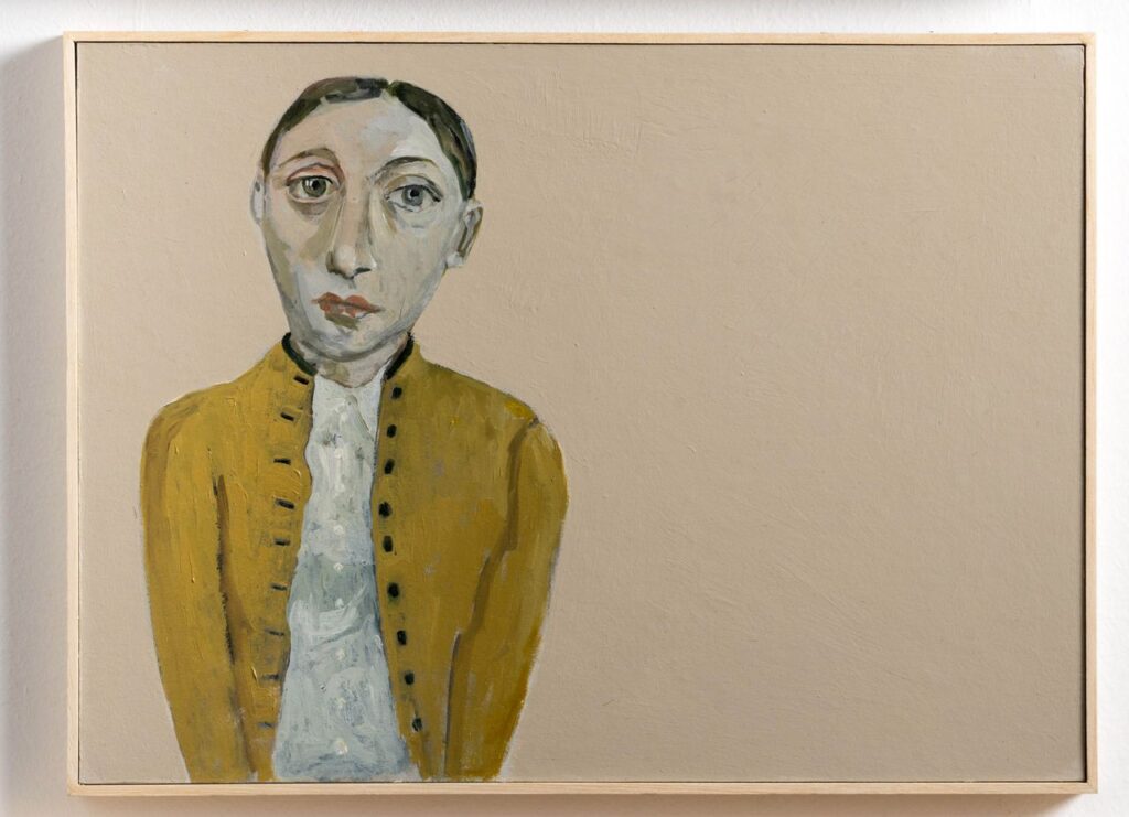 Simone Quadrat. Donna in giallo, 2025. Per gentile concessione della Galleria Rafael Pérez Hernando