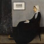 Whistler. Arreglo en blanco y negro: Retrato de la madre del pintor , 1871. Musée d´Orsay