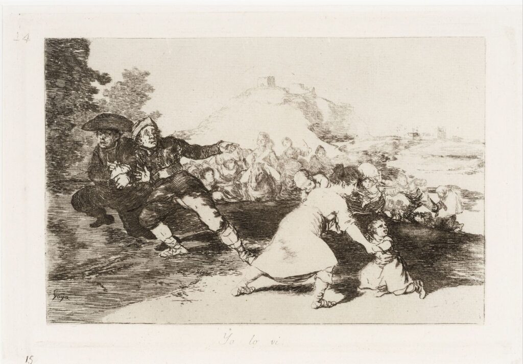 Francesco di Goya. L'ho visto. Disastri della guerra. Collezione del Museo di San Telmo