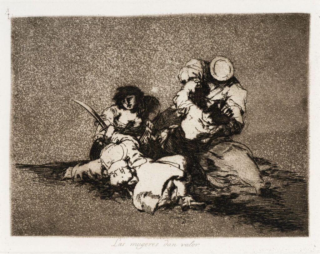 Francesco di Goya. Le donne danno valore. Disastri della guerra. Collezione del Museo di San Telmo