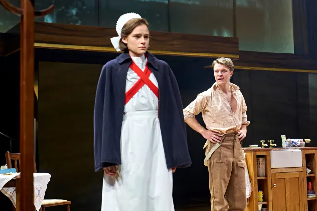 Isabella Dempster and Jasper Talbot in Atonement