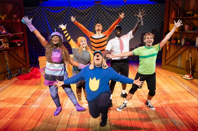 The cast of Dog Man: The Musical