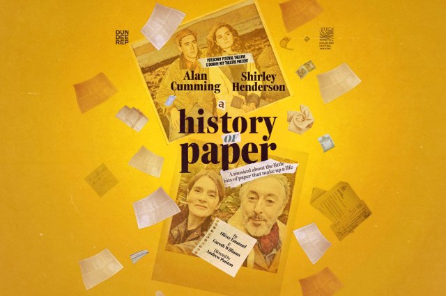 Vinci due biglietti per La Storia della Carta con Alan Cumming e Shirley Henderson
