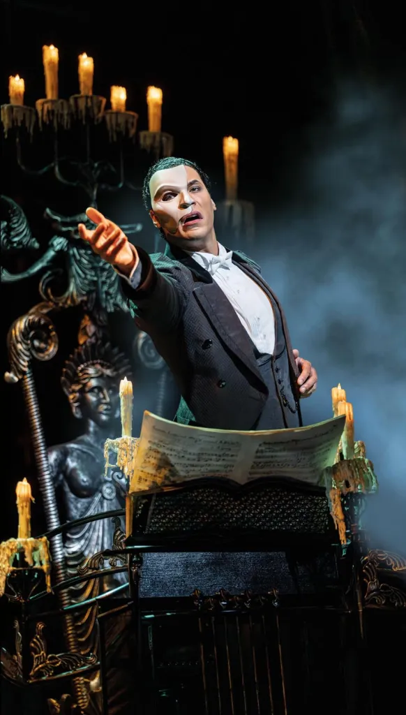 Jordan Donica as the Phantom. Photo by Johan Persson