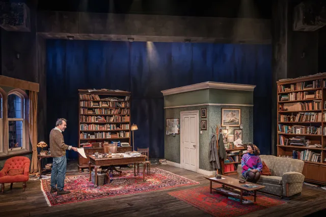 Dominic Mafham and Alexandra Mardell in Educating Rita