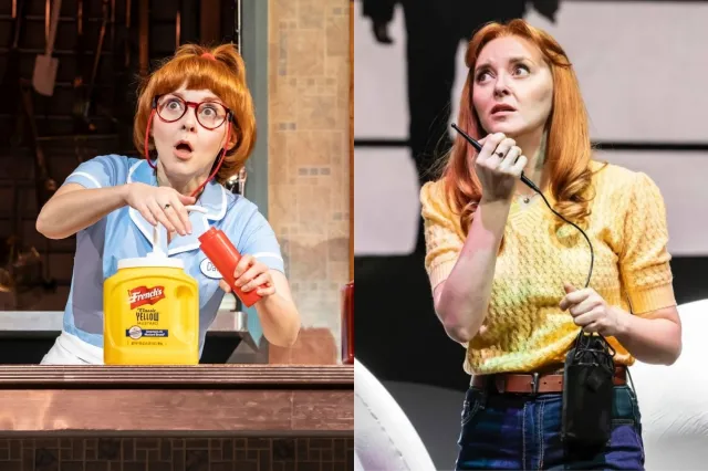 Evelyn Hoskins as Dawn in Waitress and as Carol in 42 Balloons, 1 Matt Crockett, 2 Pamela Raith